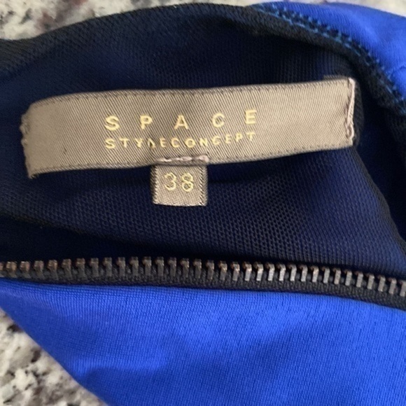 Space Style Concept blue cutout back bodycon dress - Picture 9 of 9